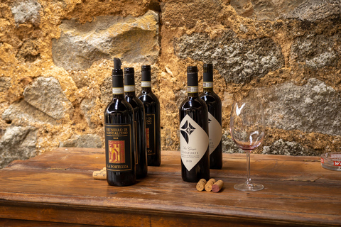 Florence: Monteriggioni & Val d'Orcia Optional Wine Tasting Classic Option in Portuguese