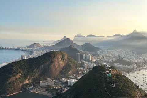 The most beautiful sunset in the city: Sugar Loaf at dusk.