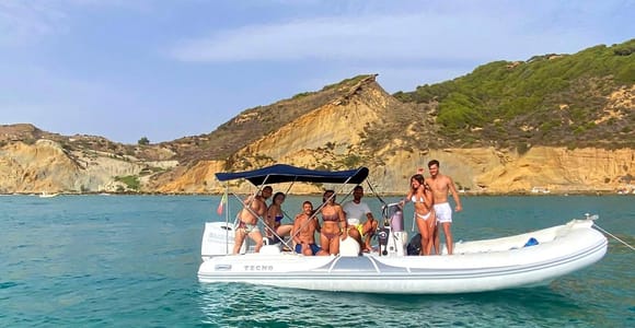 San Leone: Halbtagestour Bootstour Scala dei Turchi mit Skipper
