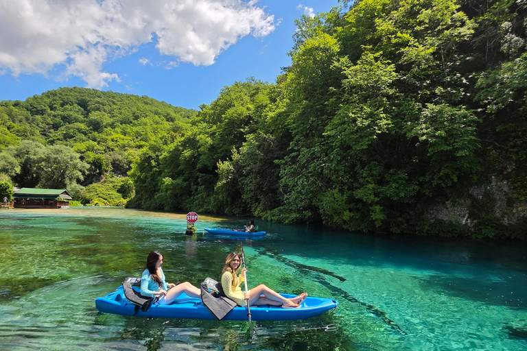 Sarande: Blue Eye Kayak Walking tour & Lekuresi Castle NO KAYAK,Blue Eye Basic Visit – Transport & Free Time