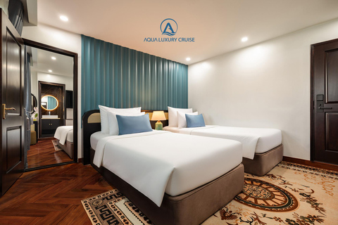 Hanoi: 2-Day Ha Long, Lan Ha 5-Star Cruise w/ Balcony Cabin Bay Light Suite with private balcony and bathtub (1st floor)