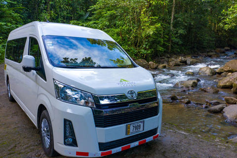 San José Luchthaven: Shuttle van/naar La FortunaSan Jose Donw Town naar La Fortuna