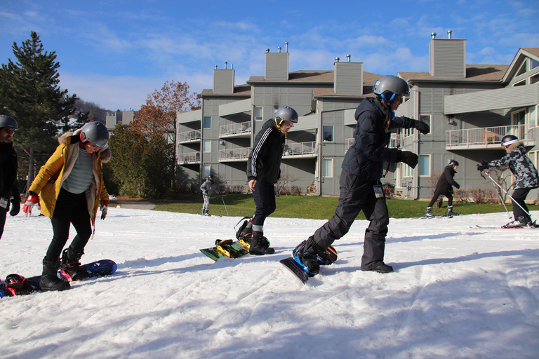 Blue Mountain: Skiing or Snowboarding for Beginners Transportation and Lesson