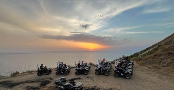 Durres: Golden Hour ATV Tour on Kallmi Coastal Trails