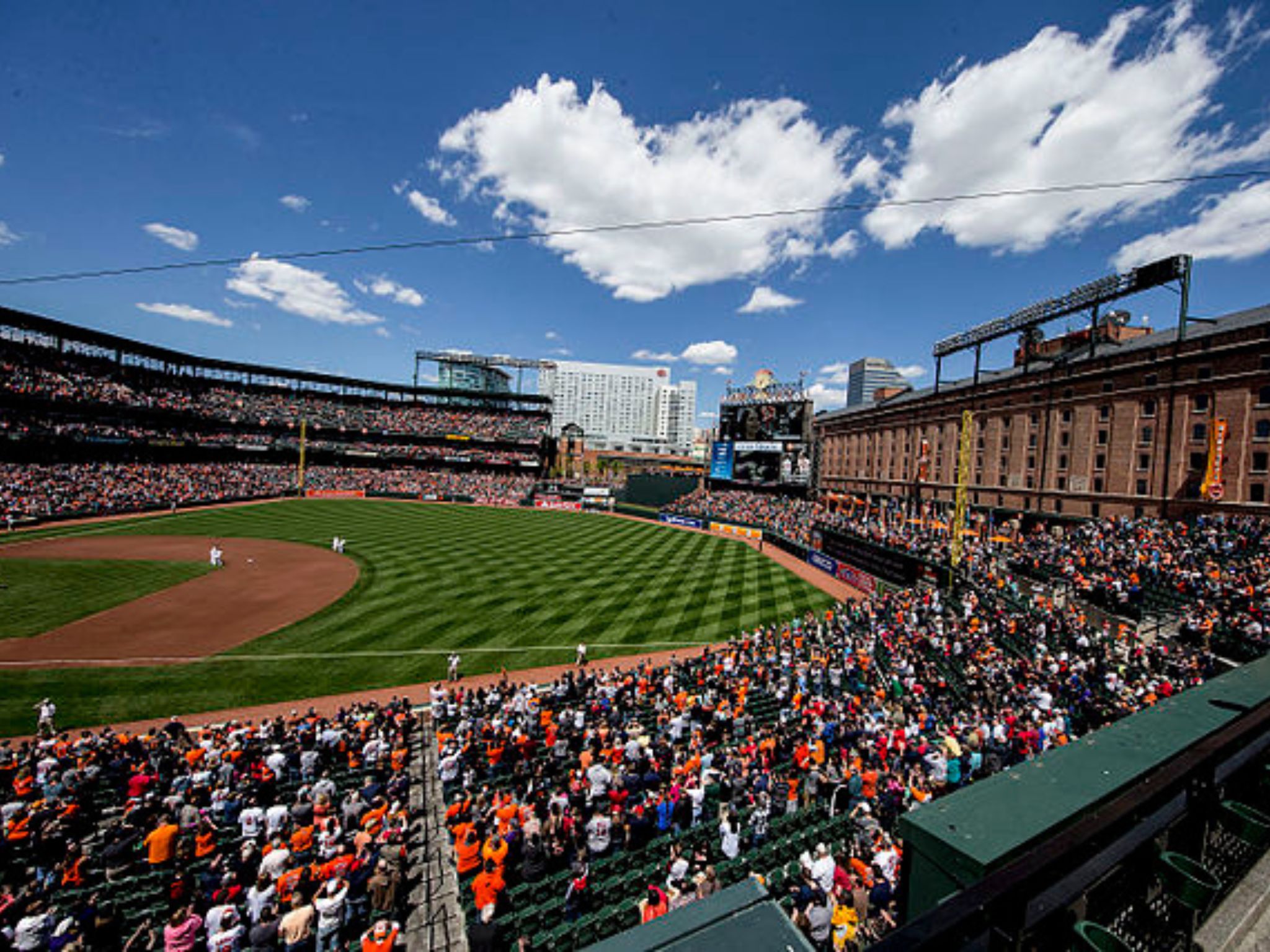 Baltimore: Baltimore Orioles Baseballspiel im Oriole Park