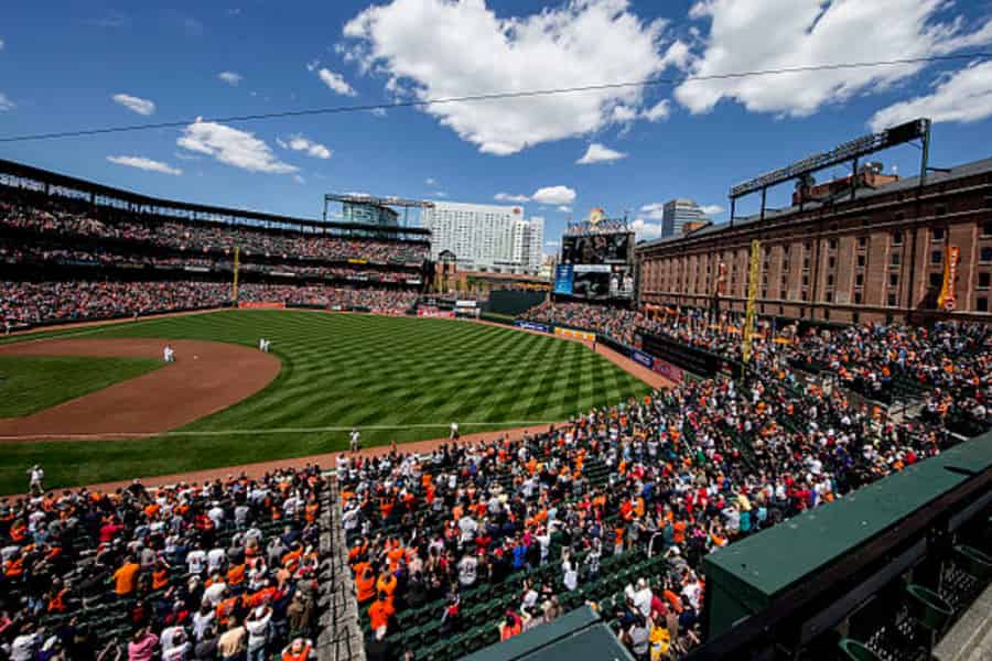 Baltimore: Baltimore Orioles Baseballspiel im Oriole Park. Foto: GetYourGuide