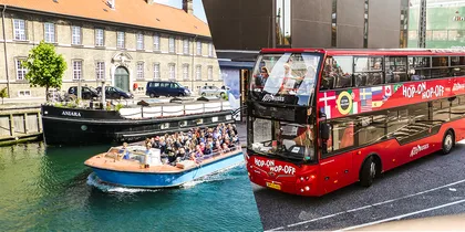 Kopenhagen: Hop-On/Hop-Off-Bustour mit Option auf Bootstour