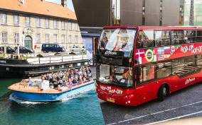 Copenhagen: Hop-On Hop-Off Bus Tour with Boat Tour Option