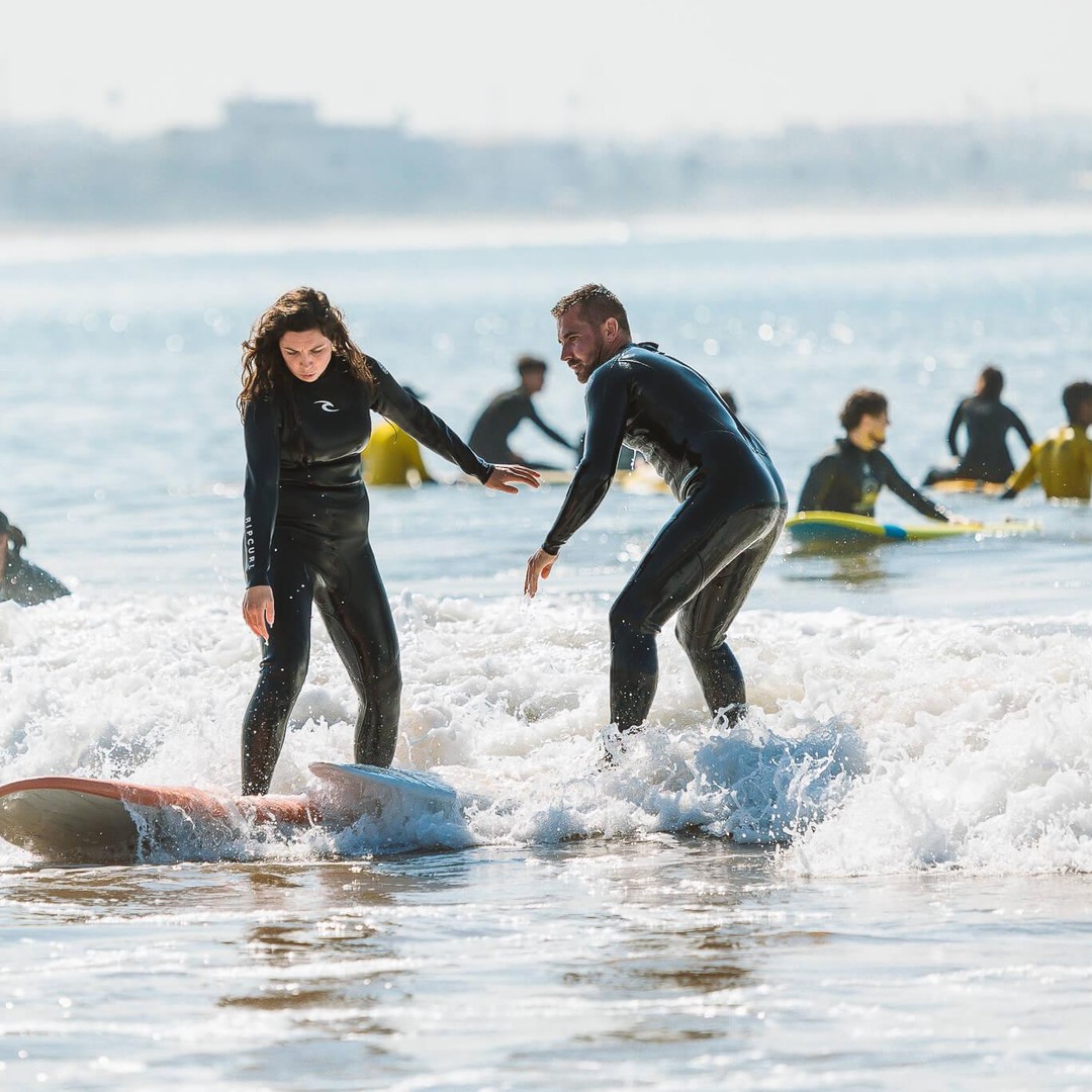 Agadir : Surf Together - Cours semi-privé de 2 heures pour deux personnes
