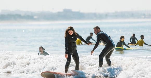 Agadir : Surf Together - 2-Hour Semi-Private Lesson for Two