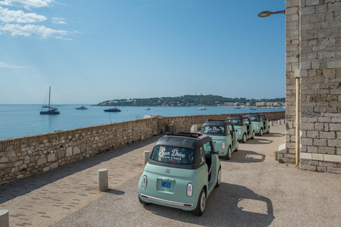 Antibes: Tour in a 100% electric Fiat Topolino 1-hour Discovery Tour in a Fiat Topolino