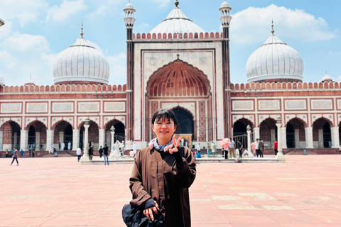 Delhi: Old & New Delhi Full-Half Day Tour Options Available Full Day Tour with Guide Only - (Without Car & Driver)