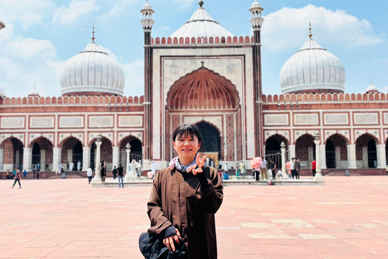 Delhi: Old & New Delhi Full-Half Day Tour Options Available Full Day Tour with Guide Only - (Without Car & Driver)