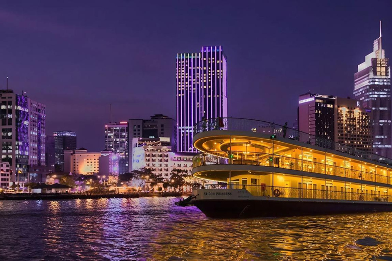 Romantic Saigon Dinner On Cruise Tour With Private Table Shared Table On The Cruise & Without Pick-Up and Drop Off