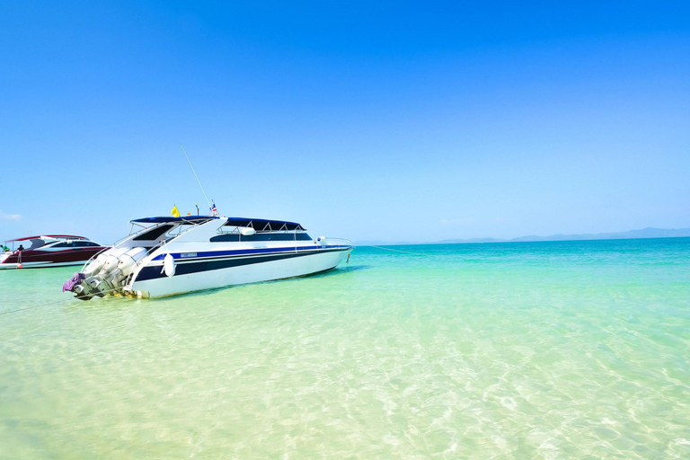 Krabi: Schnellboot-Tour zu Hong Island &amp; 4 Inseln mit Schnorcheln