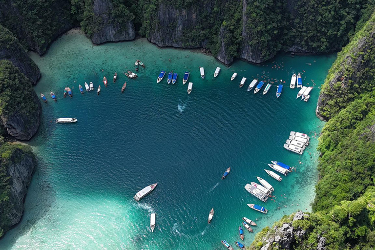 Phi Phi: passeio de barco pelas 7 ilhas com pôr do sol e plâncton