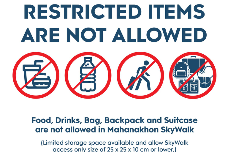 Bangkok: Mahanakhon SkyWalk Observation Deck Entry Ticket Sunset: Ticket, Photo, Coupon, Skyverse. Last Entry 6:30 PM