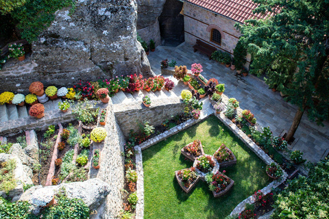 Meteora: Monasteries Tour, Lunch, and Athens Transfer Option Meteora Tour with Lunch and Roundtrip Athens Transportation