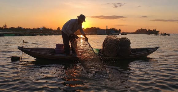 Hoi An Sunrise See Fish Dancing & Fishing Sauce Filtery