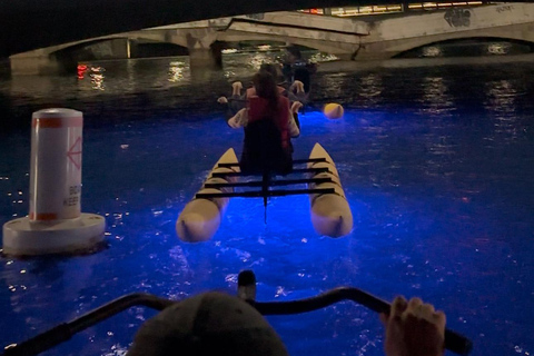 San Juan: Night Glow Adventure Chiliboats in Condado Lagoon