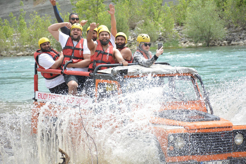 Antalya: Jeep Safari, Buggy Ride, Rafting & Zipline Tour