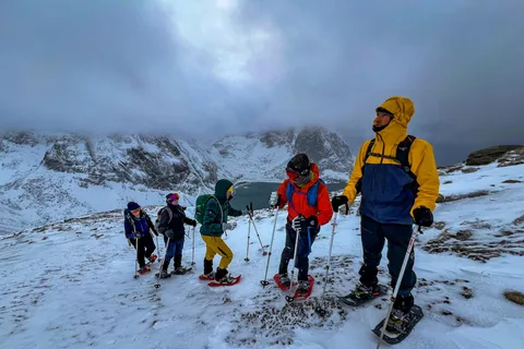 Lofoten: tour di mezza giornata con le ciaspole