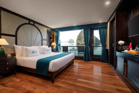 Hanoi: 2-Day Ha Long, Lan Ha 5-Star Cruise w/ Balcony Cabin Bay Light Suite with private balcony and bathtub (1st floor)