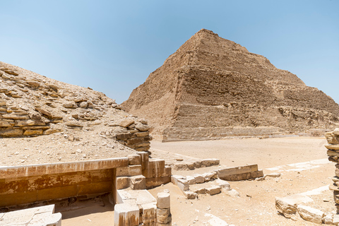 Giza/Kairo: Sakkara, Memphis och Dahshur Guidad turPrivat VIP-tur med biljetter och lunch