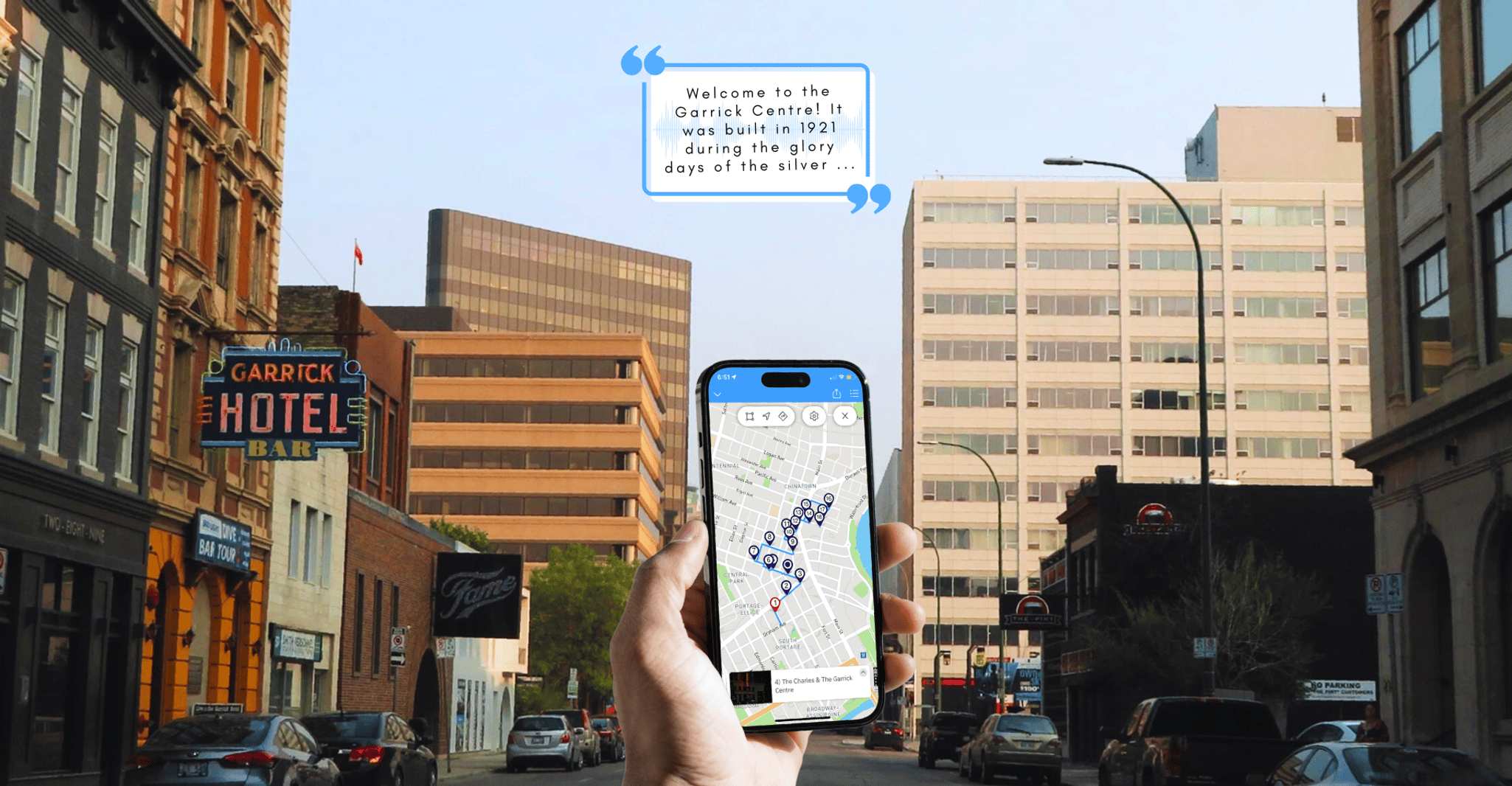 Winnipeg al Limelight, uno smartphone Audio Walking Tour - Hizvo