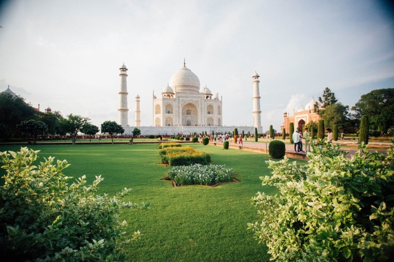 Depuis Delhi : visite du Taj Mahal, du fort d'Agra et du Baby Taj avec déjeunerVoiture + Chauffeur + Guide + Billets + Déjeuner 5 étoiles