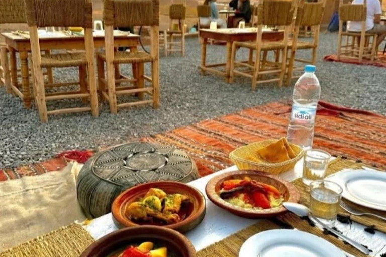 From Marrakech: Agafay Desert Dinner and Fire Show