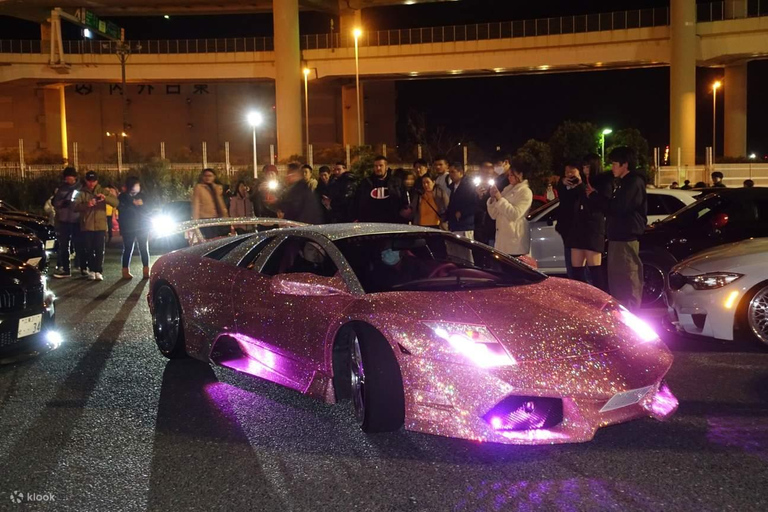 Tokyo JDM Night Tour Daikoku PA Car Meet Speed Highway Run Midnight highway speed run