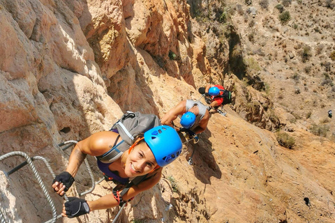 Alicante, Spanien Redovan Via Ferrata-klättringK2 (familjeavdelning)