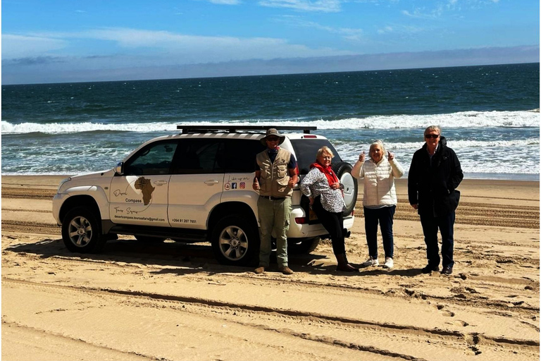 Walvisbay: Sandwich Harbour SUNSET Tour-Ende wunderschön