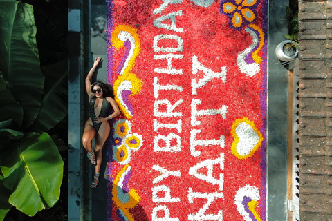 Ubud: Flower Pool Decoration with Photographer & Drone Ubud: Flower Pool Decoration with Photographer & Drone