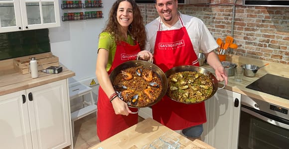 Paella and Burnt Basque Cheesecake