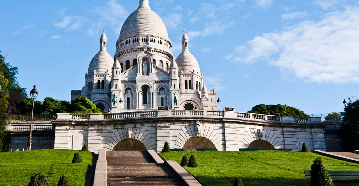 Tourists Walking Near the Gift Shops of Montmartre, Paris, France