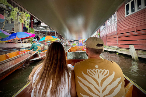 Bangkok: experiencia en el mercado flotante y el mercado del ferrocarrilServicio de recogida del hotel (ida)
