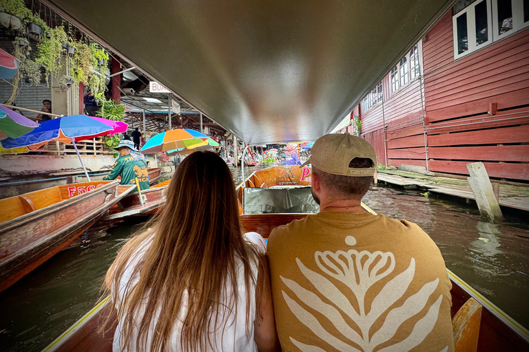 Bangkok: experiencia en el mercado flotante y el mercado del ferrocarrilServicio de recogida del hotel (ida)