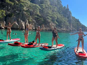 Cassis : Randonnée en Standup Paddleboard dans le Parc National des Calanques