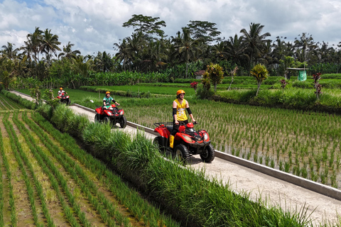 Ubud: ATV Quad Biking, Temple & Tibumana Waterfall Tour Tandem Ride ATV, Temple & Waterfall Tour