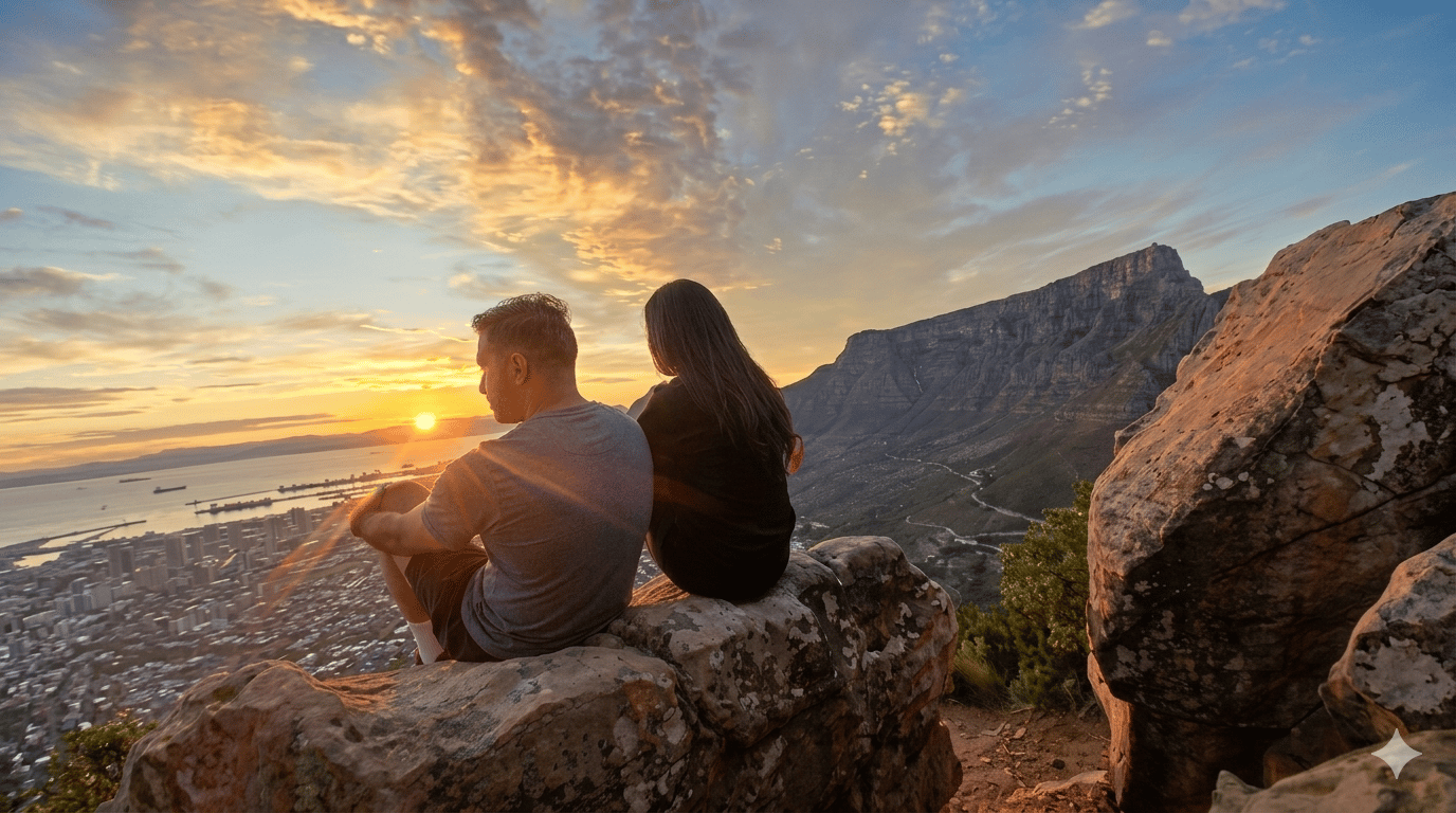 Kapstadt: Lion's Head bei Sonnenaufgang mit Kaffee/Tee oder Wanderung bei Sonnenuntergang
