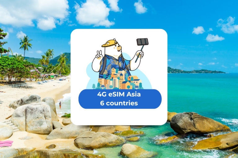 Azië: eSIM mobiele data (6 landen)Azië: eSIM mobiele data (6 landen) 30GB/30 dagen