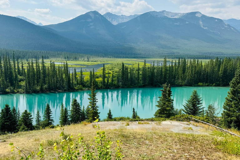 Moraine, lac Louise, lac Emerald, canyon Johnston et tour de Banff