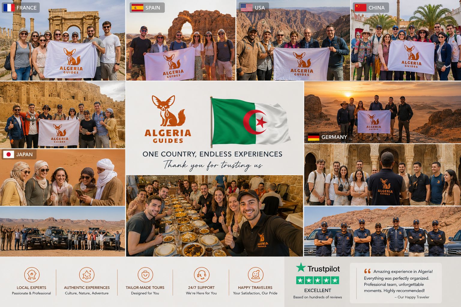 Individuelle Touren und personalisierte Reisen in Algerien