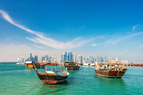 Doha: City Tour and Dhow Cruise with Private Transfer