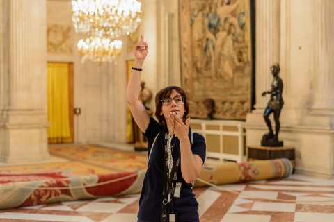 Madrid: rondleiding Koninklijk Paleis met voorrangstoegangTour in het Spaans
