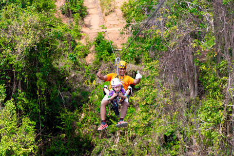 Phuket: Tirolina Volando más Alto que un Halcón con Opción ATVZipline 18 Plataforma y paseo en quad