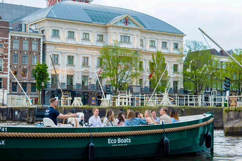 Amsterdam : La toute nouvelle croisière sur les canaux avec un vin, une bière ou un sodaAmsterdam : Croisière élégante sur les canaux avec une bière, un vin ou un soda