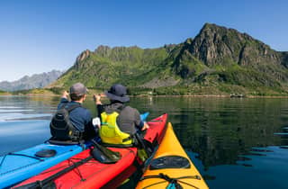 Von Svolvær: Geführte Kajaktour auf den Lofoten